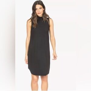 Lilla P Mock Neck Shirttail Dress